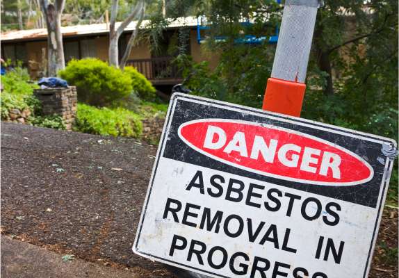 asbestos warning